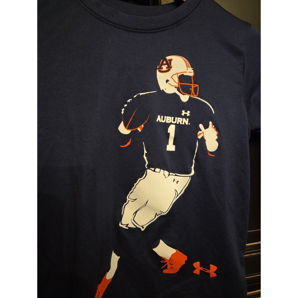 Under Armour Kids 4 Auburn University Football Shirt. War Eagle, Football, - Picture 2 of 4